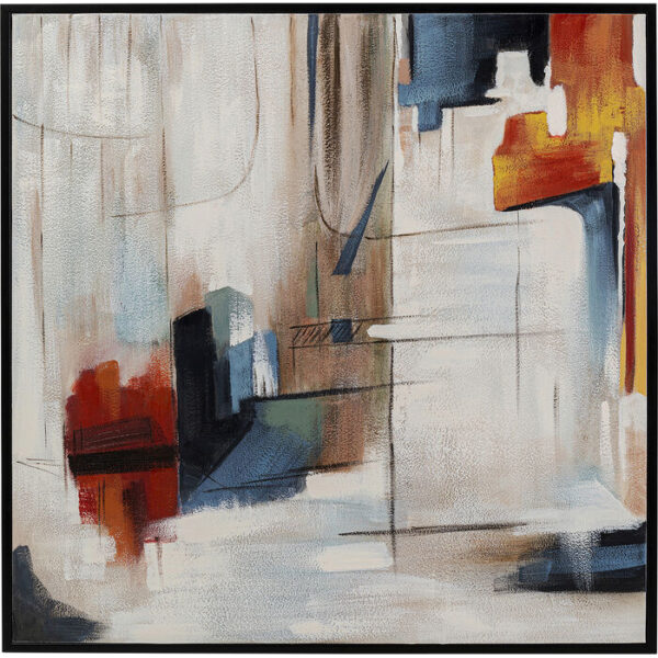 Quadro incorniciato Visione Obliquo 100x100cm