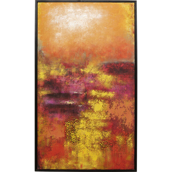 Quadro su tela Jardin rosso 125x215cm