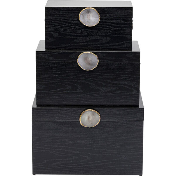 Scatola Nifty Nero set da 3
