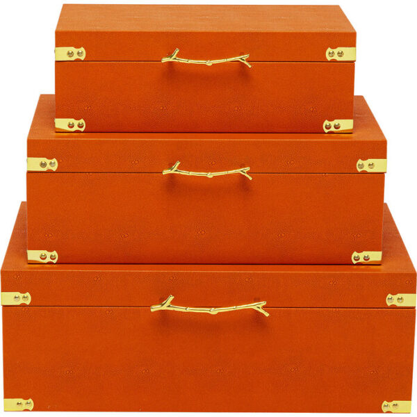 Scatola Noah Arancione set da 3