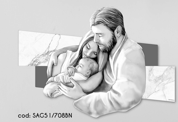 Quadro Sacra Famiglia (92x65cm)