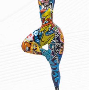Donnina multicolor Pop Art