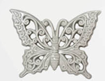 Farfalla Tortora Grigio 15Cm