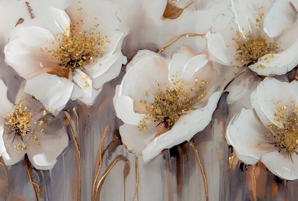 Quadro Flowers Gold 