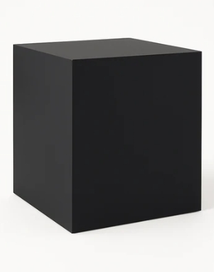 Base/Piedistallo Cubo Nero Opaco