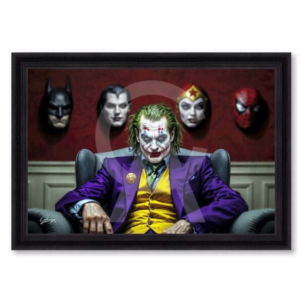 Quadro The Masks of Joker 92x132 cm