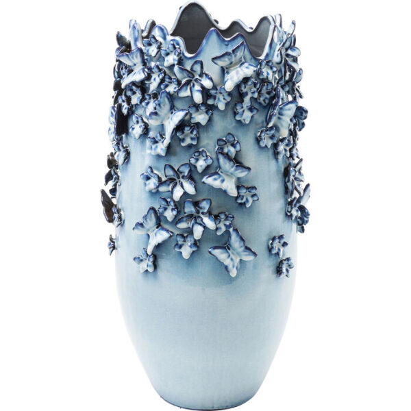 Vaso Butterflies blu chiaro 50cm