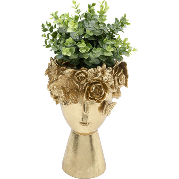 Vaso decorativo Flowercrown oro 20cm