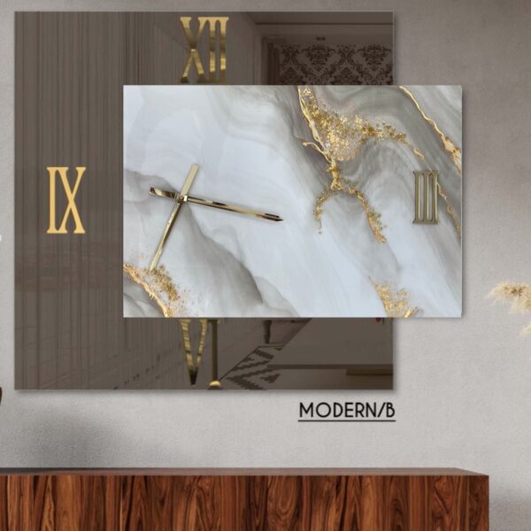 Orologio da parete Modern/B Sabbia Gold