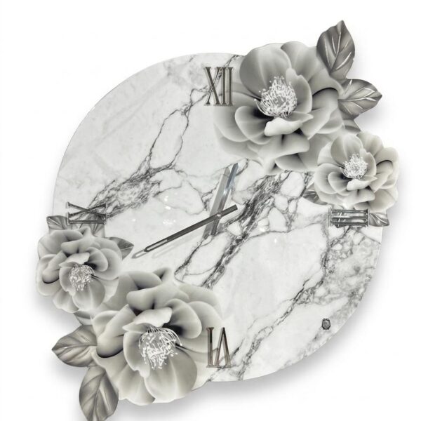 Orologio da parete Carrara Fiore 3D