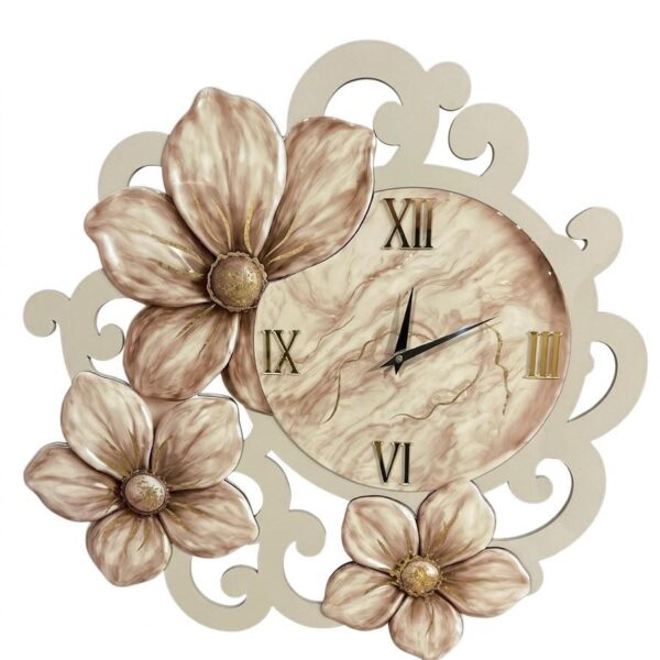 Orologio fiore con cornice