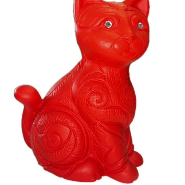 Gatto decorativo Rosso