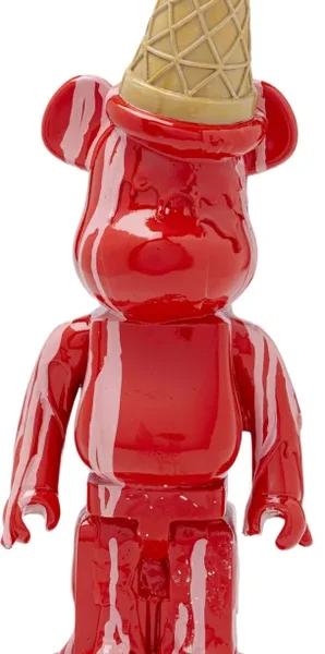 Figura decorativa Gelato Bear rosso 40cm