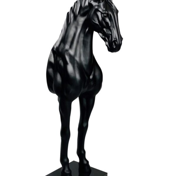 Scultura di Cavallo Nero 180cm