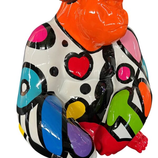 Gorilla Orange Pop Art