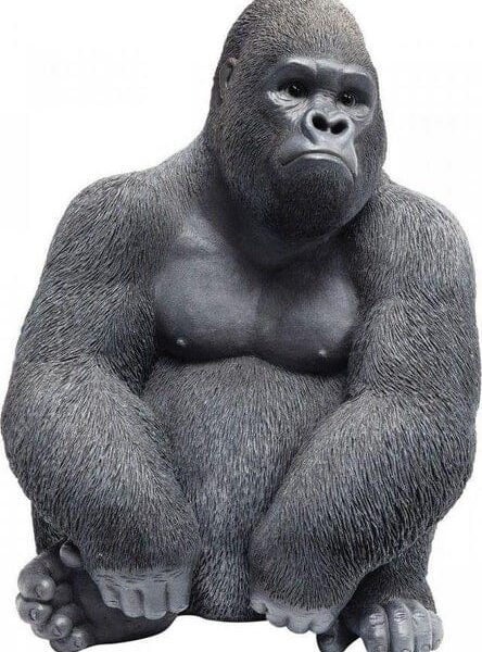 Figura decorativa Monkey Gorilla Side Medium nero