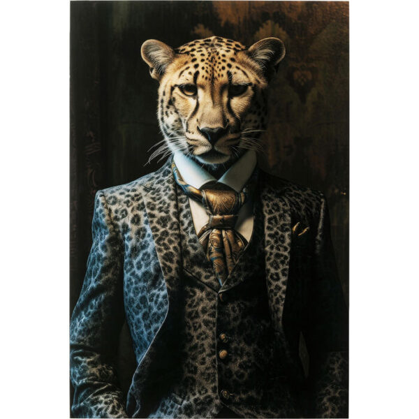 Quadro vetro  Mister Leo 100x150cm