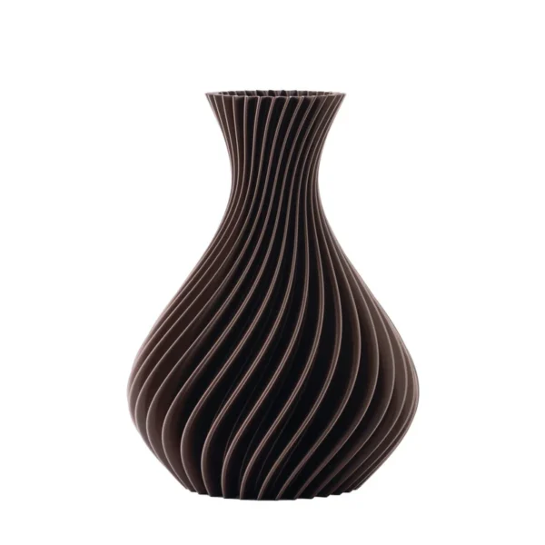 Vaso Spirale Grigio Glitter