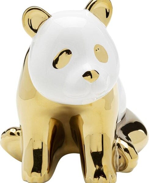 Figura decorativa Sitting Panda oro 18cm