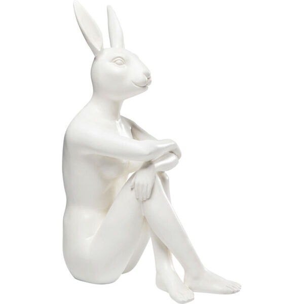 Figura decorativa Gangster Rabbit bianco