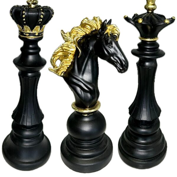 Scacchi Nero/oro Set 3Pz