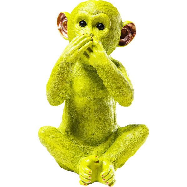 Salvadanaio Monkey Iwazaru verde 35 cm